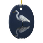 Great White Heron Ornament