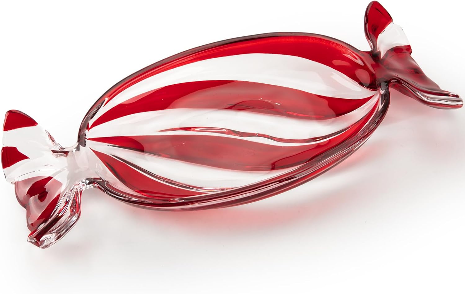 Glass Candy Platter, Christmas Dessert Serving Tray