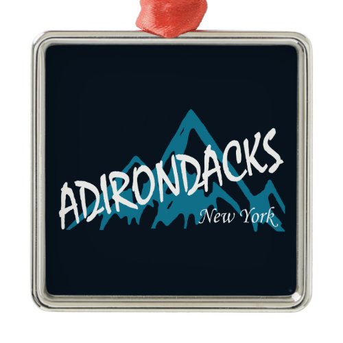 Adirondacks New York Mountains Metal Ornament