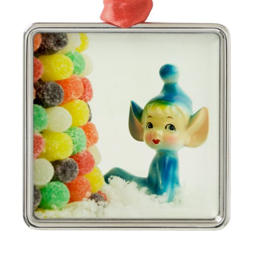 Belle the Pixie Elf Metal Ornament