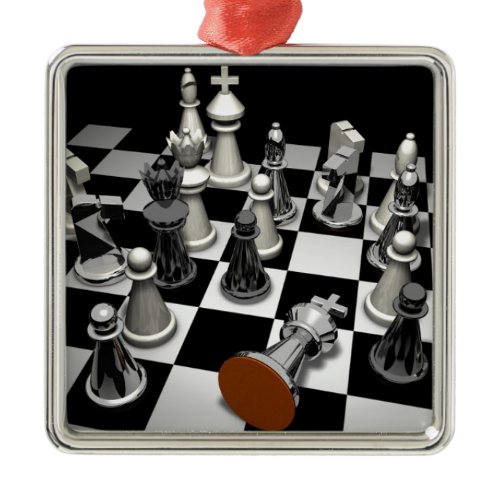 Chess Metal Ornament
