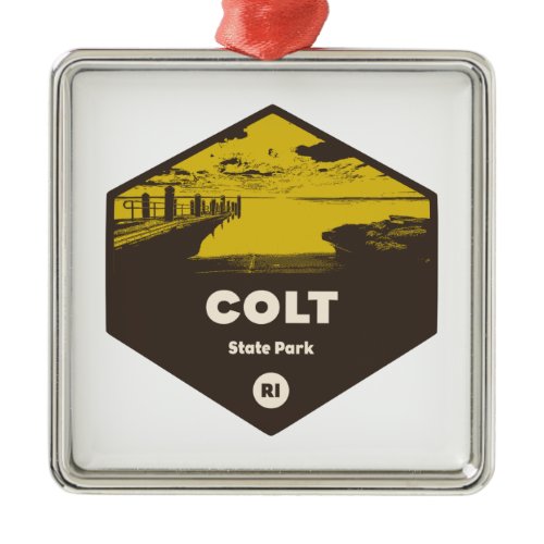 Colt State Park Rhode Island Metal Ornament