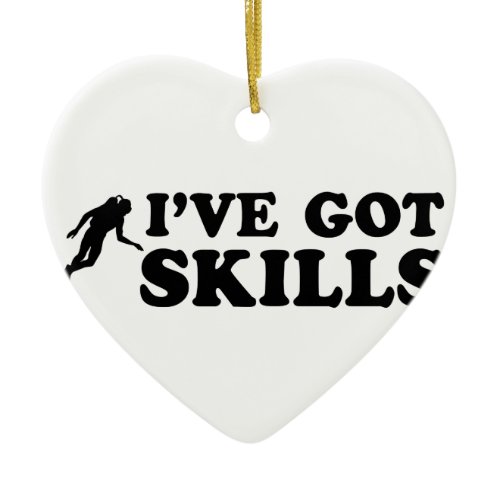 cool scuba dive designs ceramic ornament
