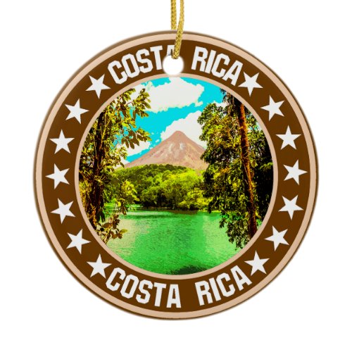 Costa Rica                                         Ceramic Ornament
