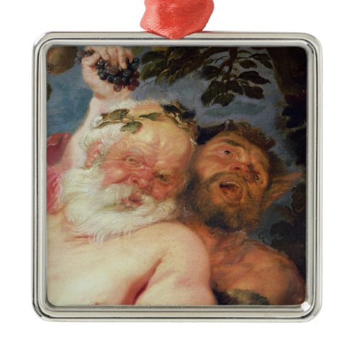 Drunken Silenus Supported by Satyrs, c.1620 Metal Ornament