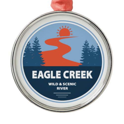 Eagle Creek Wild And Scenic River Metal Ornament