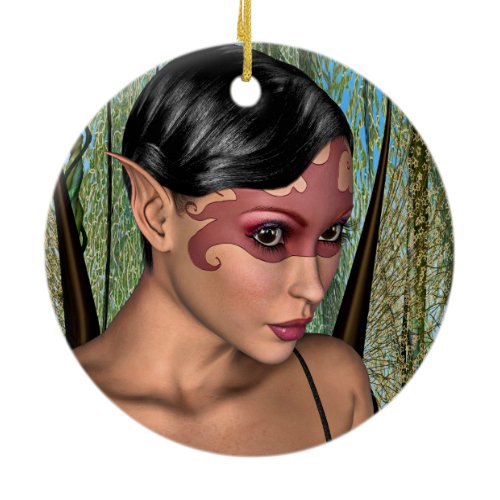 Fairy Butterfly Ceramic Ornament