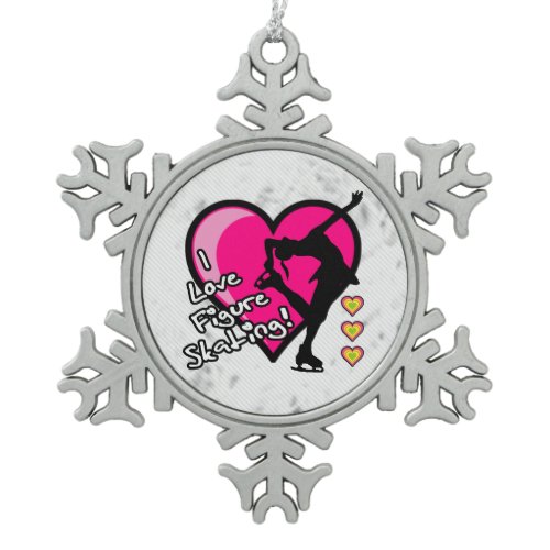 Figure Skating - Icy Snowflake Ornament