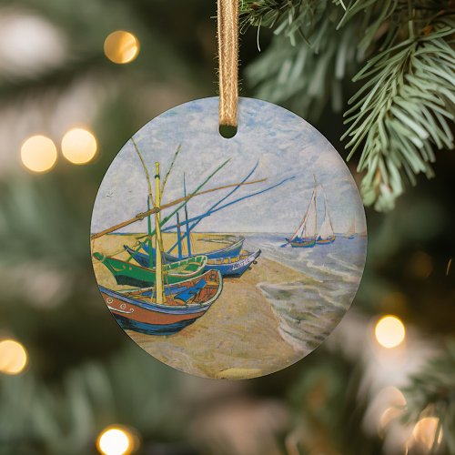 Fishing Boats | Vincent van Gogh Ceramic Ornament