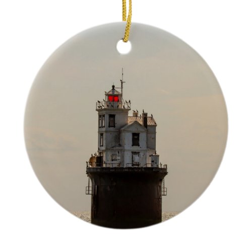 Fourteen Foot Bank Lighthouse Ceramic Ornament