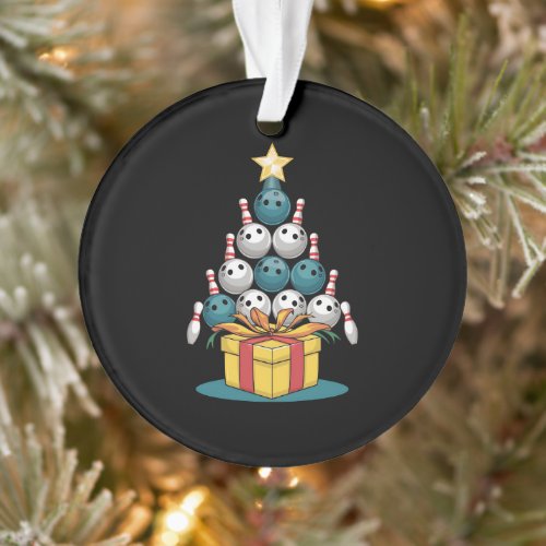 Funny Bowling Christmas Tree Lights Xmas Gifts  Ornament