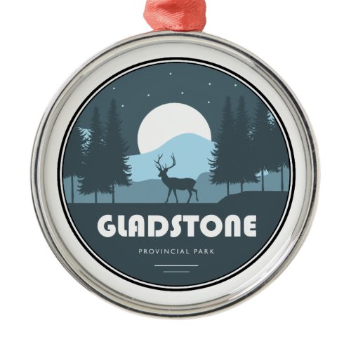 Gladstone Provincial Park Deer Metal Ornament