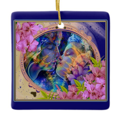 I love you insulated water bottle ceramic ornament