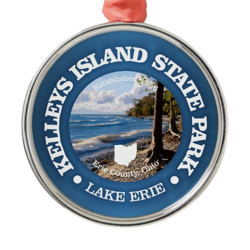 Kelleys Island SP Metal Ornament