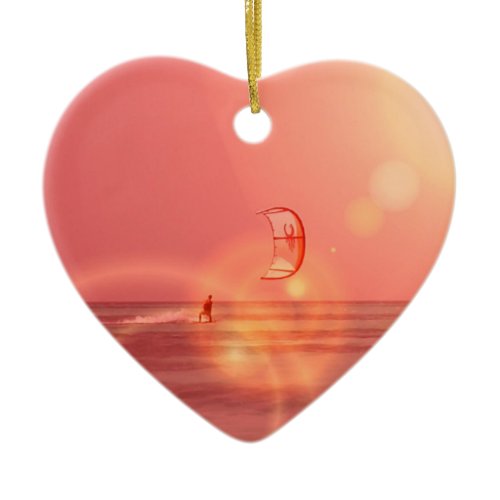 Kiteboarding Sunset Ornament