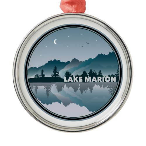 Lake Marion South Carolina Reflection Metal Ornament