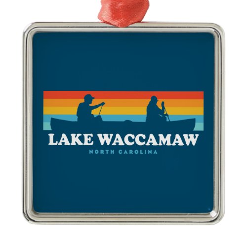 Lake Waccamaw North Carolina Canoe Metal Ornament