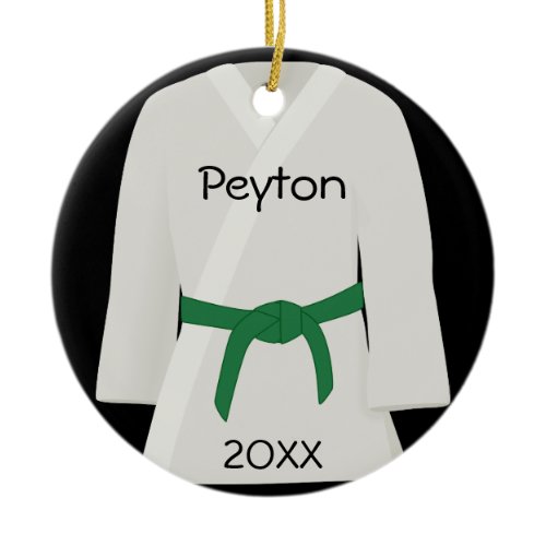 Martial Arts Green Belt Ornament