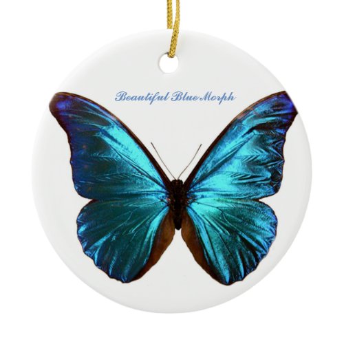 Morph butterfly ornament