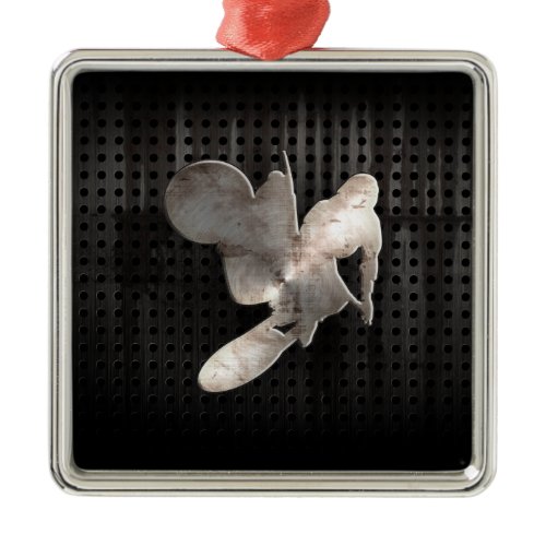 Motocross Whip; Cool Black Metal Ornament
