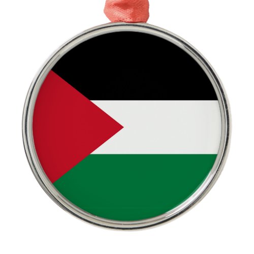 officially the State of Palestine country flag Metal Ornament