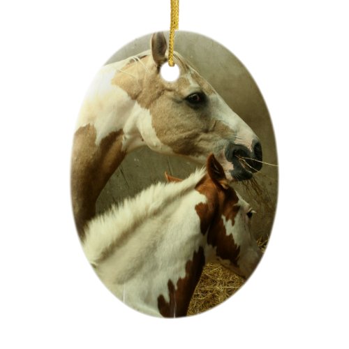 Paint Horse Pair  Ornament
