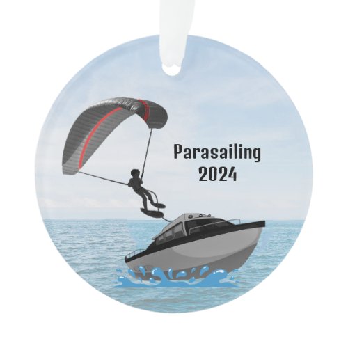 Personalized Parasailing Acrylic Ornament