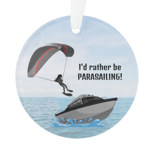 Personalized Parasailing Acrylic Ornament
