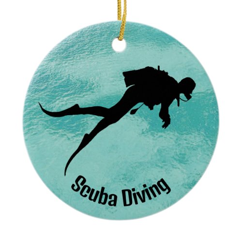 Personalized Scuba Diving Ornament