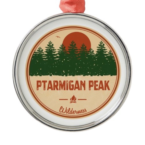 Ptarmigan Peak Wilderness Colorado Metal Ornament
