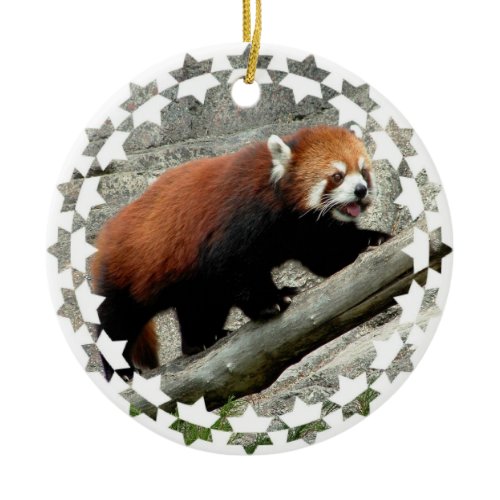 Red Panda Bear Ornament