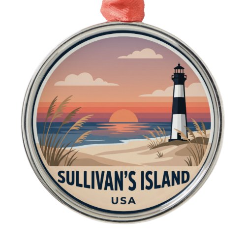 Sullivan's Island USA Metal Ornament