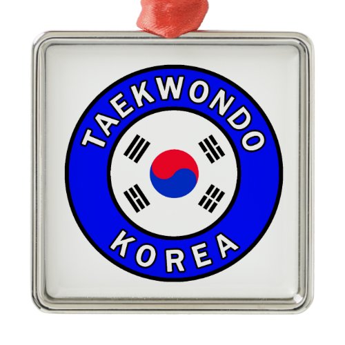 Taekwondo Metal Ornament