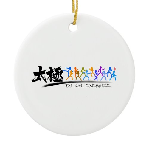 Tai Chi kung fu(功夫)  Ceramic Ornament