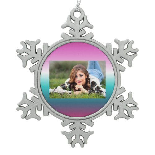 unicorn lavender teal ombre turquoise mermaid snowflake pewter christmas ornament