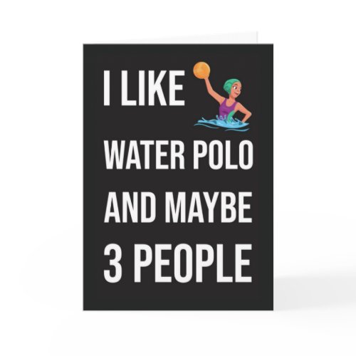 Water Polo Christmas Ornaments Player Xmas Sports Card