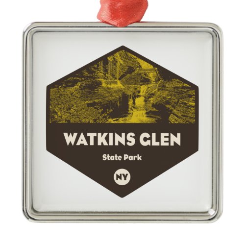 Watkins Glen State Park New York Metal Ornament